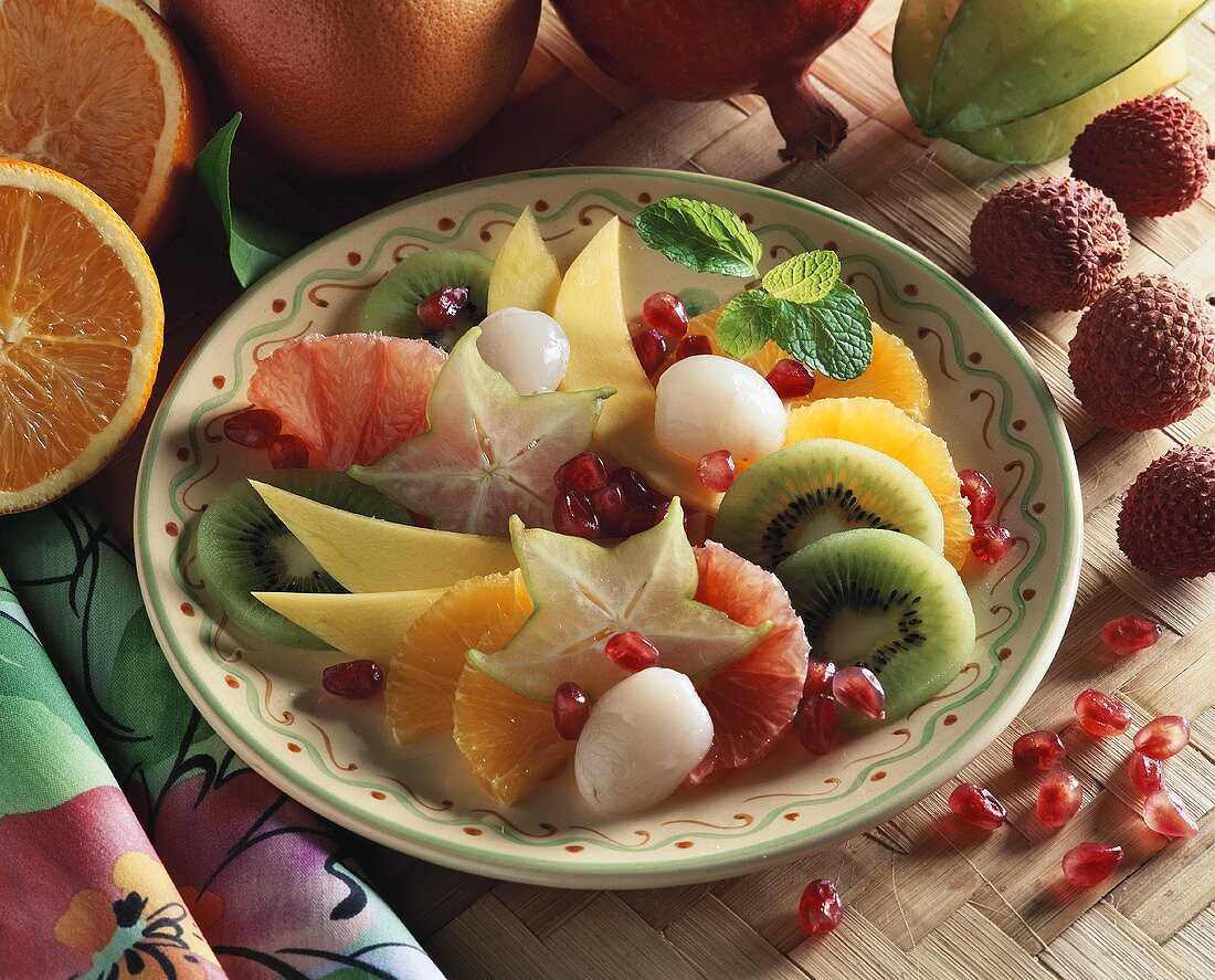 Exotic fruit salad