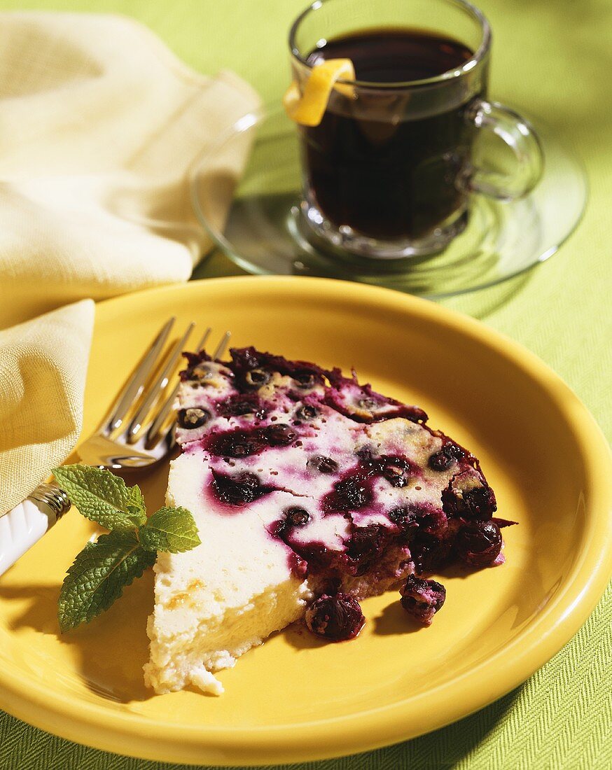 Blueberry cheesecake