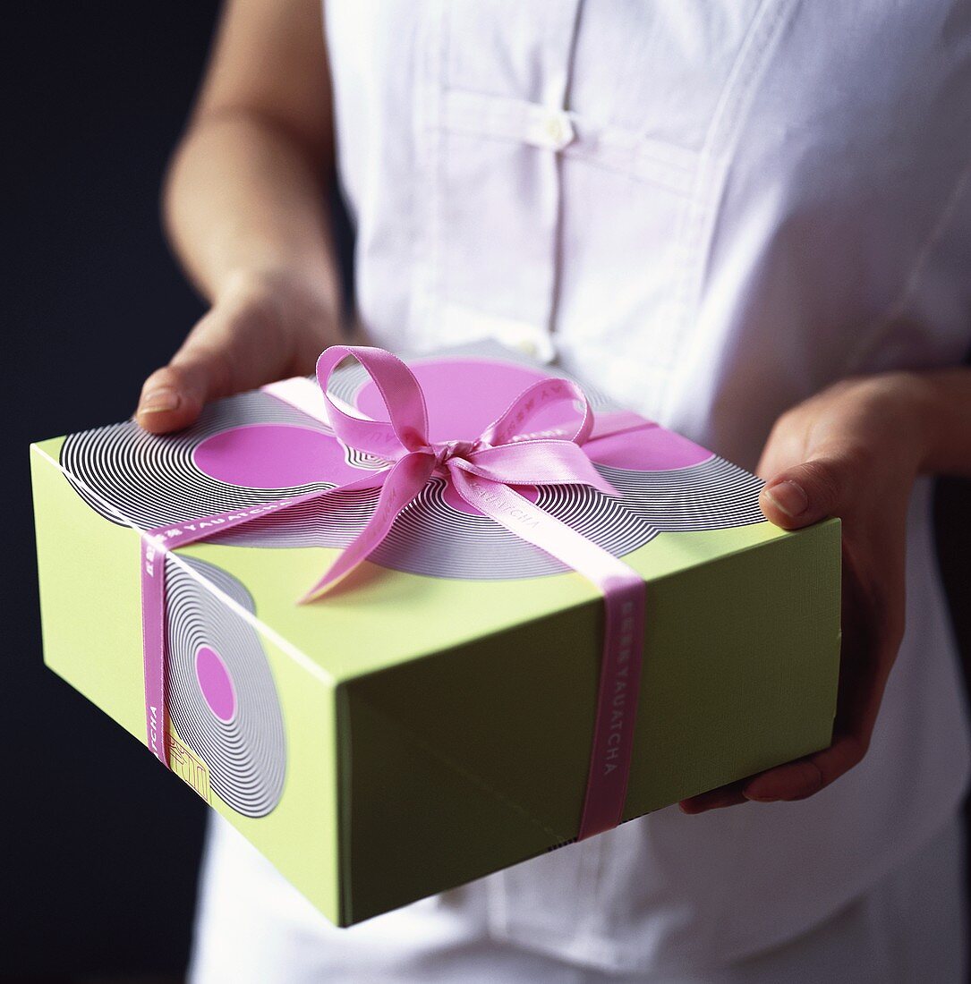 Cake in gift box