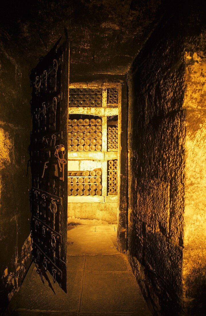 Wine cellar of Bodega CVNE in Haro, Rioja Alta, Spain