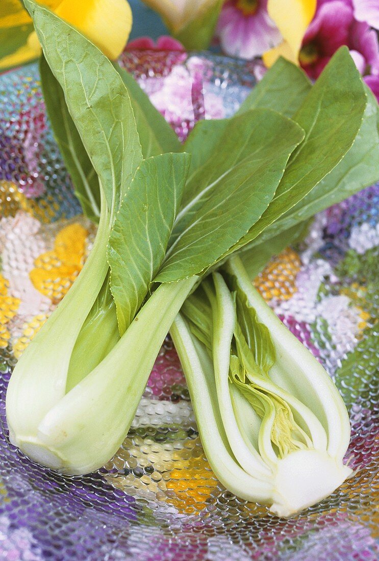 Two Heads of Bok Choy