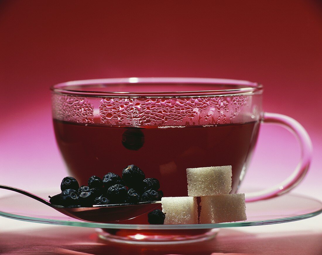 Dried blueberry tea