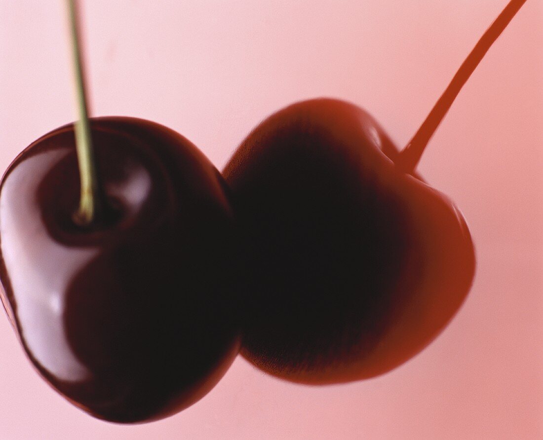 A cherry with reflection