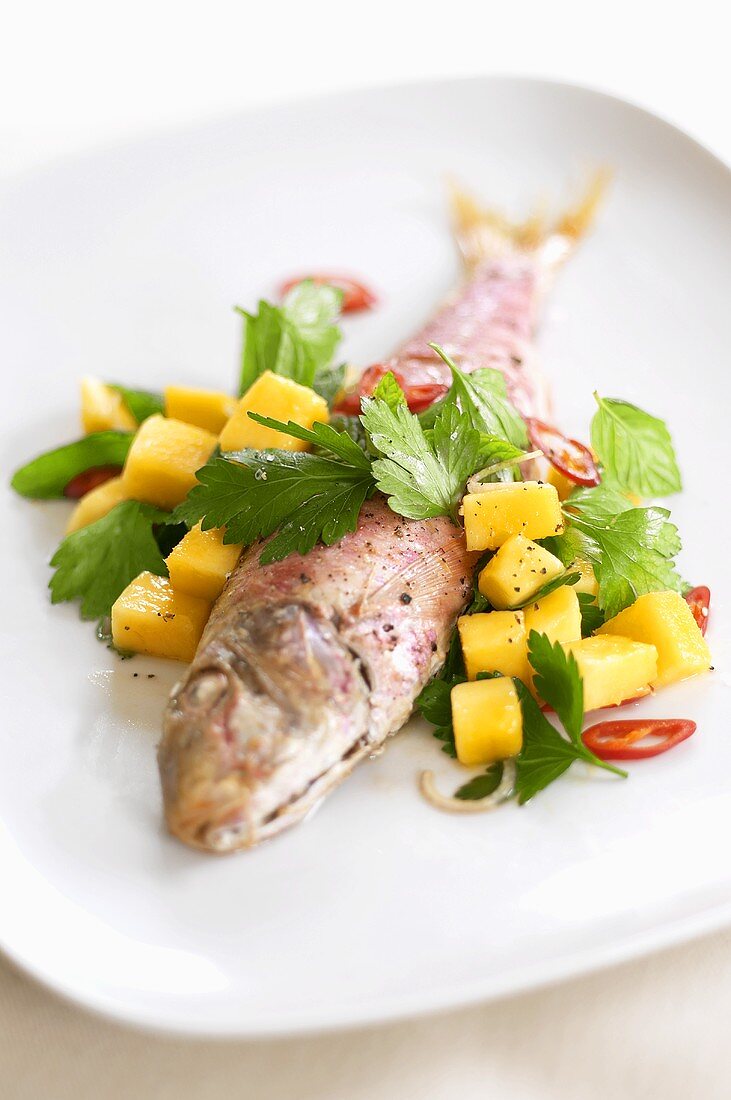 Red mullet with parsley potatoes