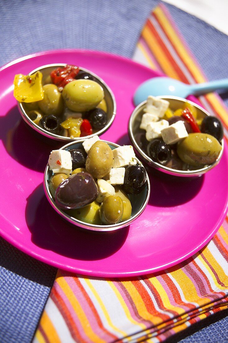 Sheep's cheese with olives