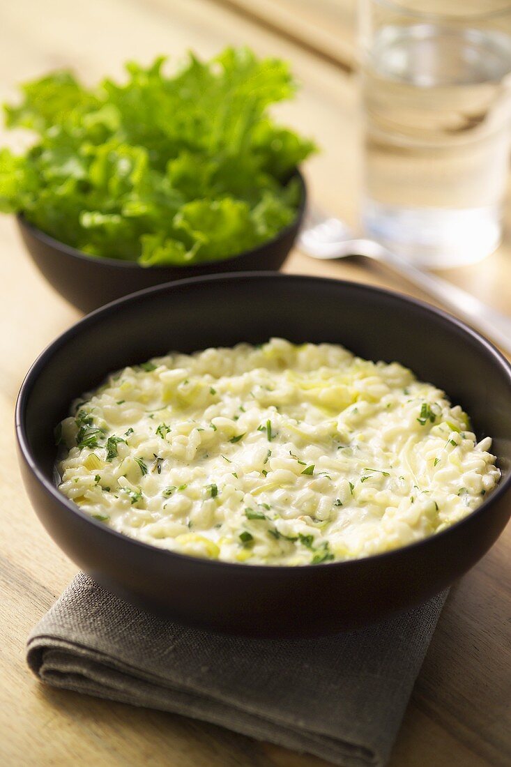 Leek risotto with mascarpone