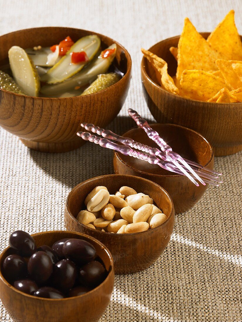 A selection of salted nibbles