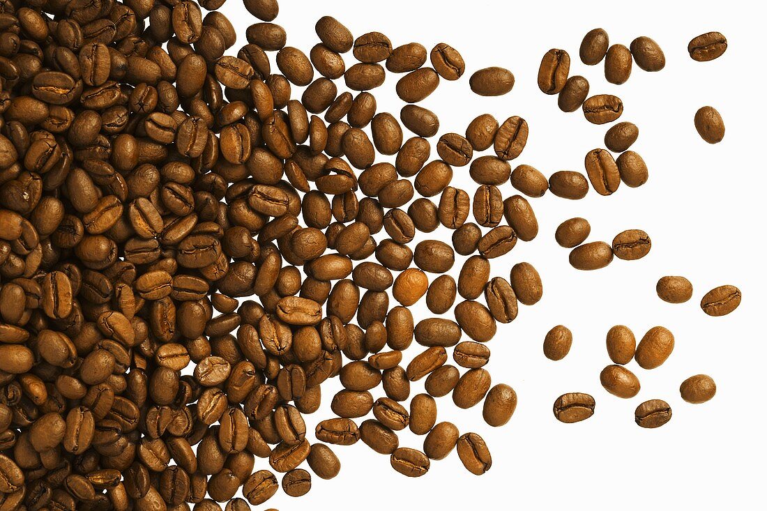 A heap of coffee beans