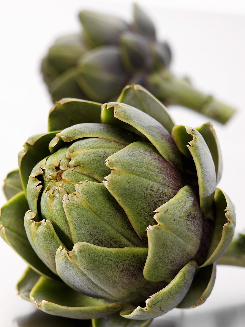 Two artichokes