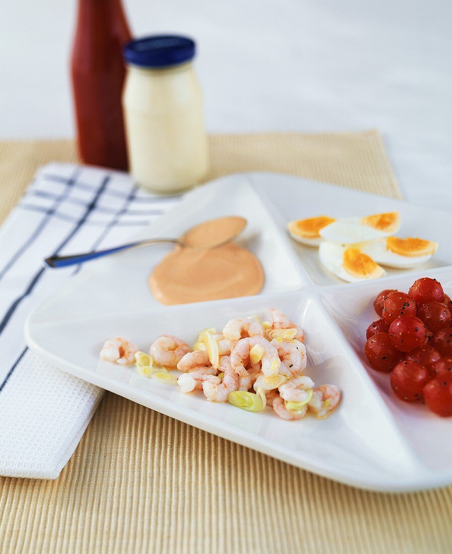 Ingredients for shrimp cocktail