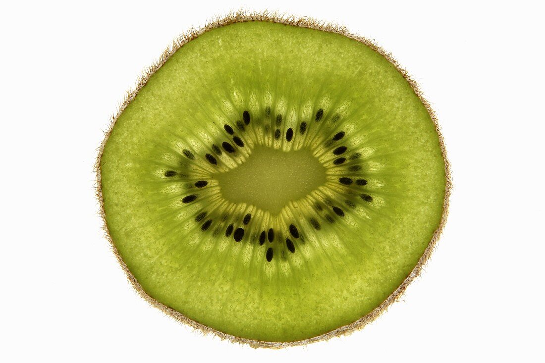 A slice of kiwi fruit