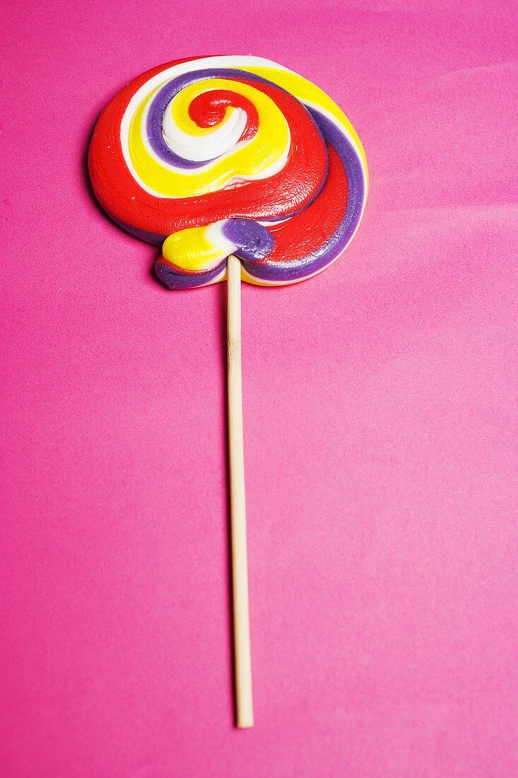 A coloured lollipop