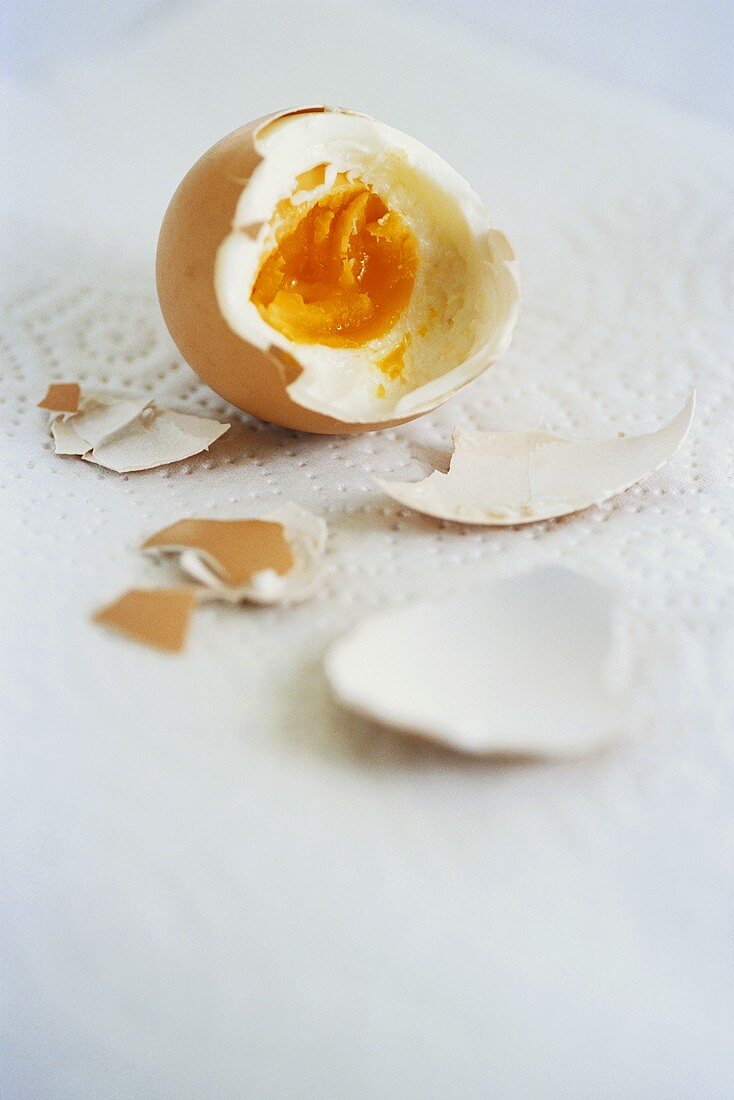 Ein gekochtes Ei