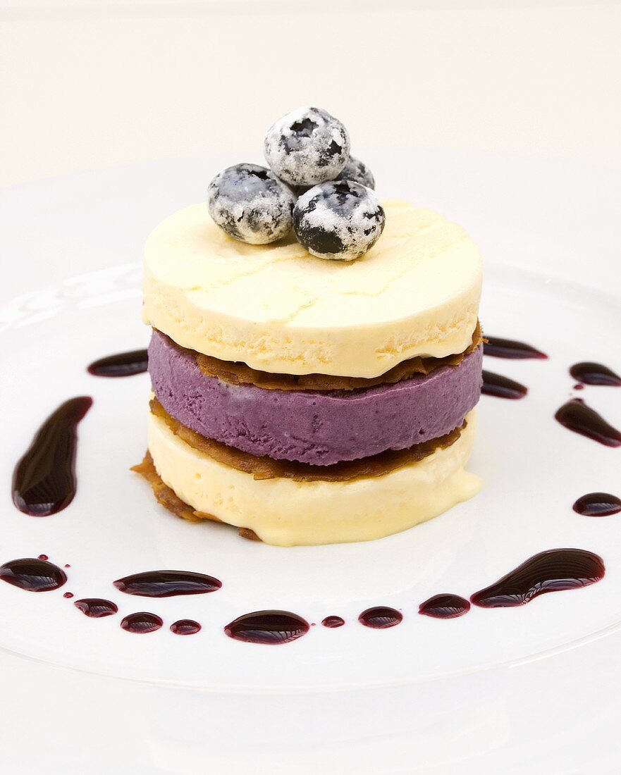 Blueberry and vanilla parfait