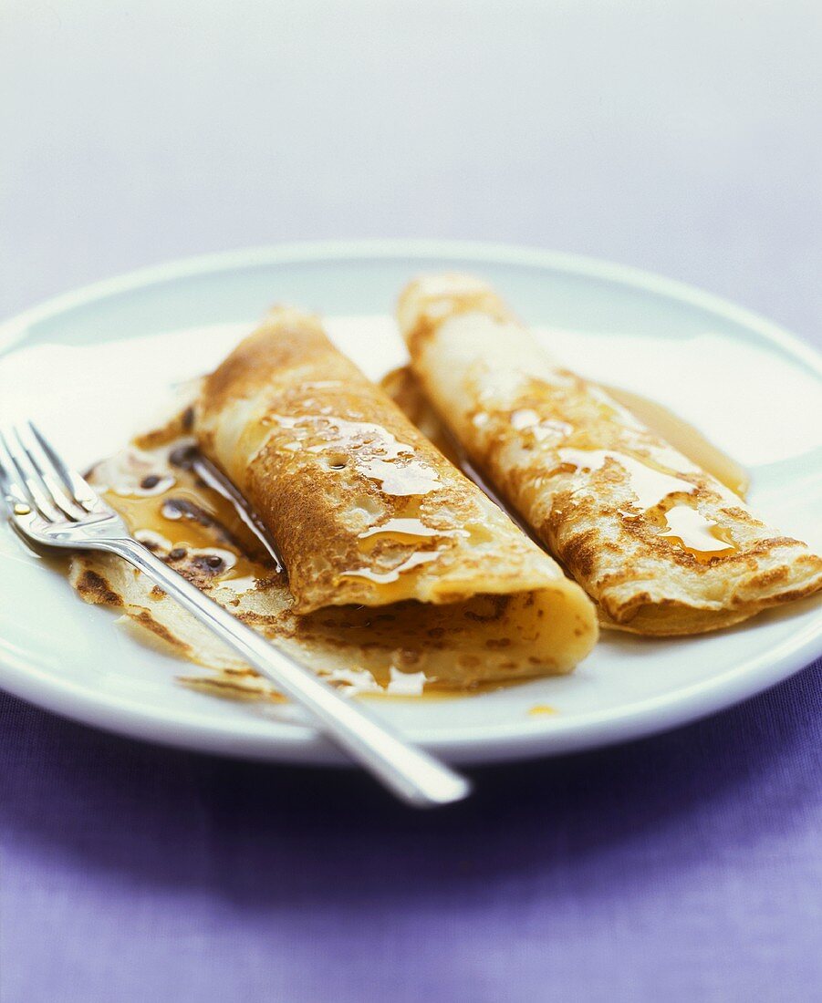 Pancakes with syrup