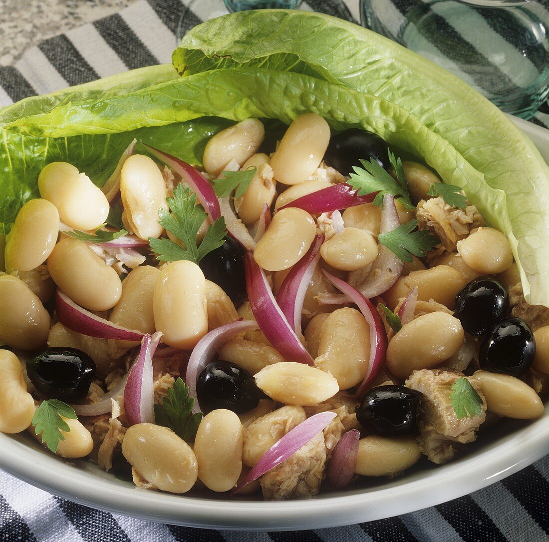 Bohnensalat mit Thunfisch