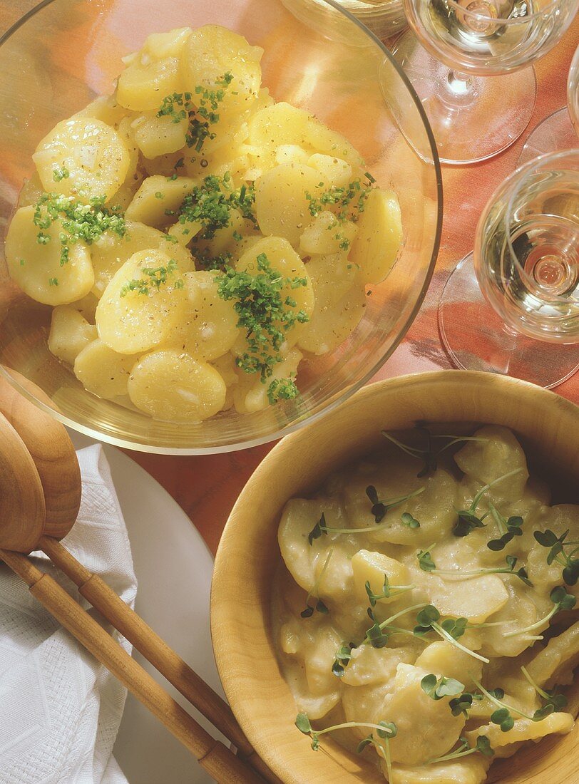 Kartoffelsalat mit Brühe & Mayonnaise