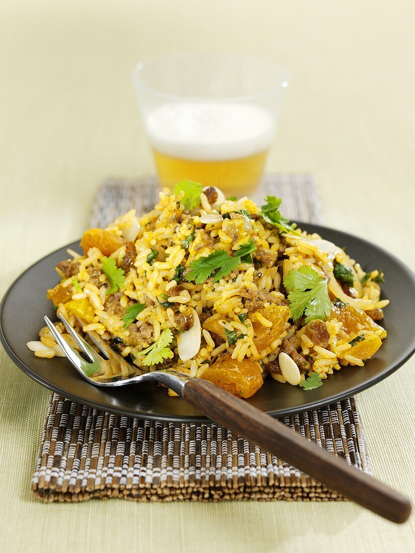 Lamm Biryani mit Reis