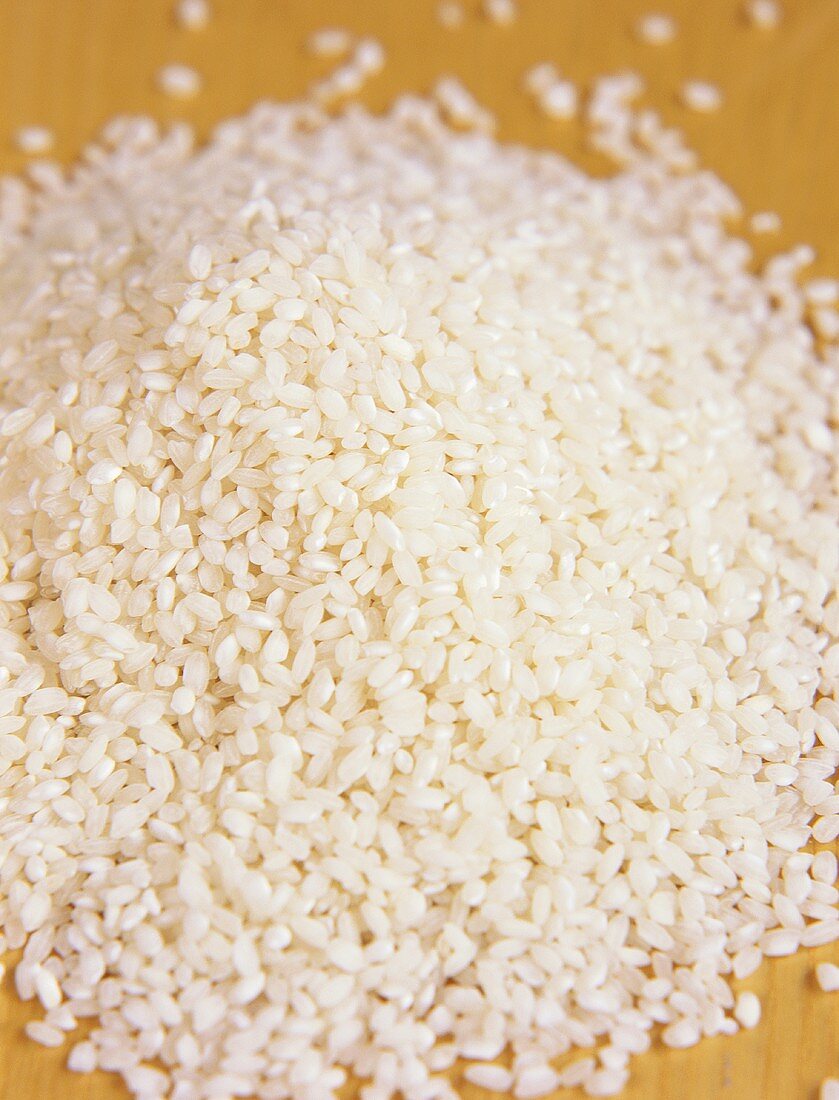 A heap of risotto rice