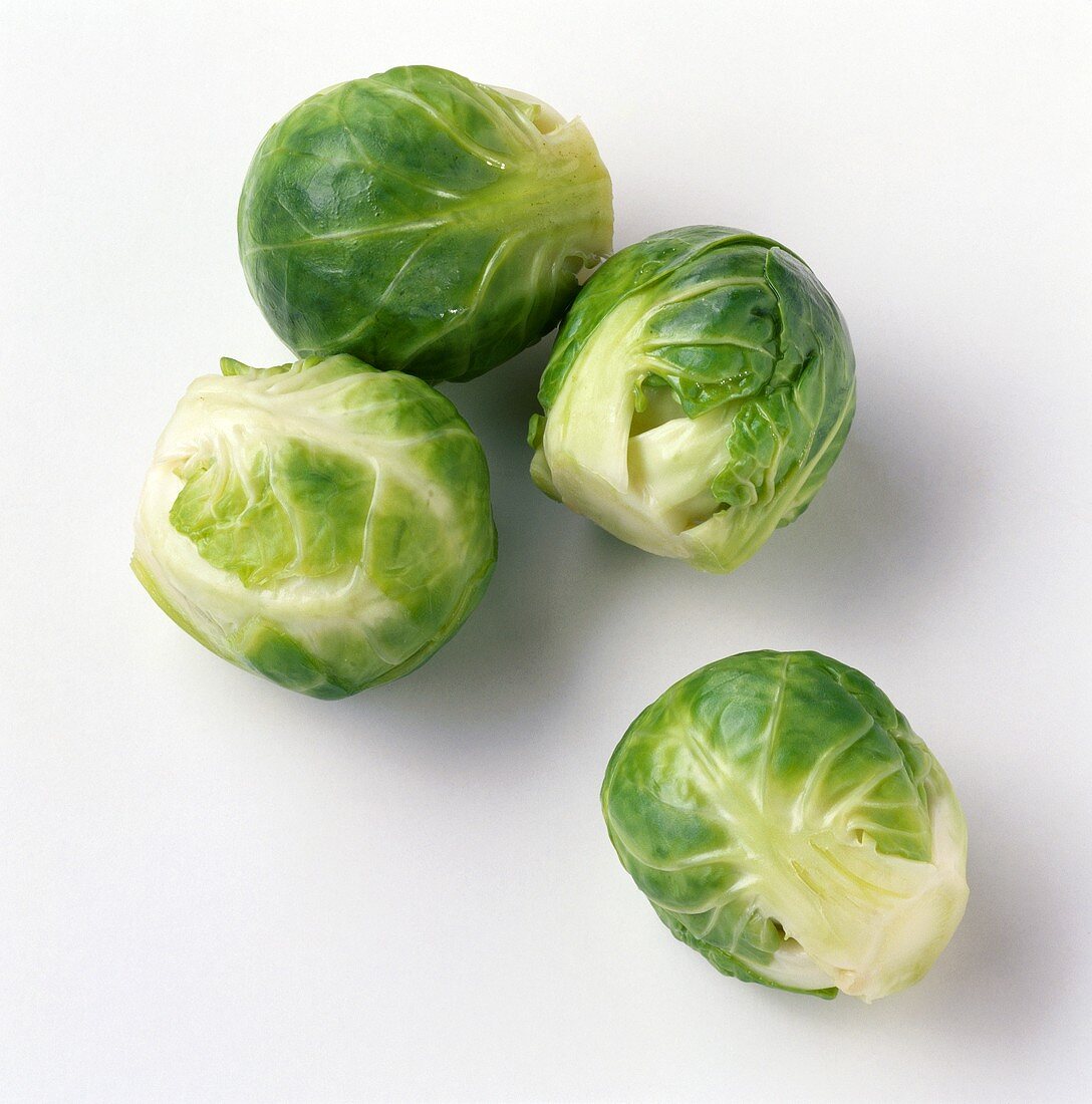 Four Brussels sprouts