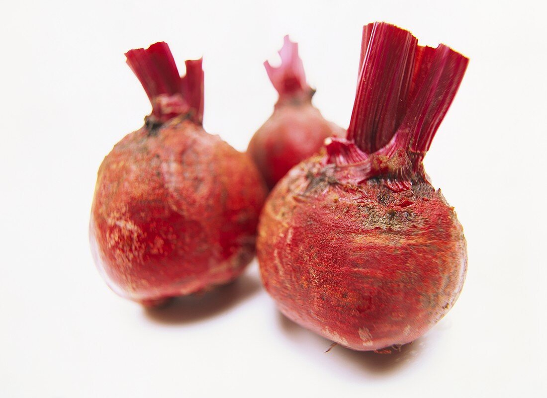 Three beetroots