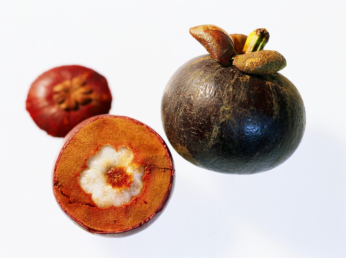 Two mangosteens