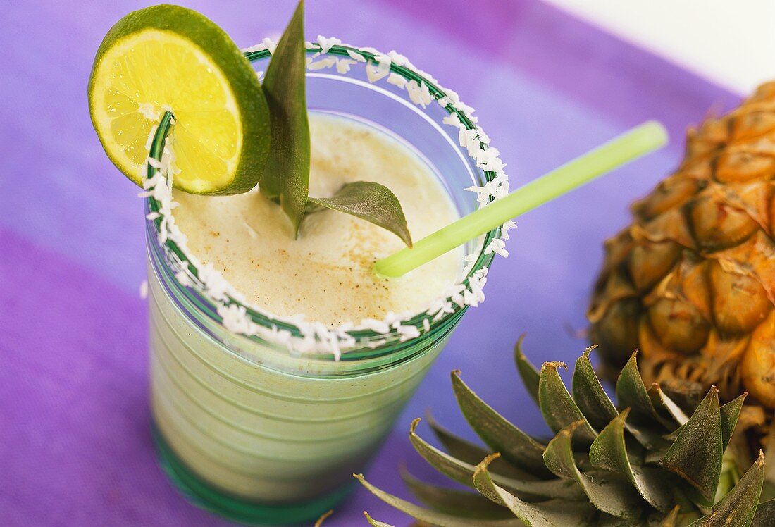 Pineapple and coconut shake