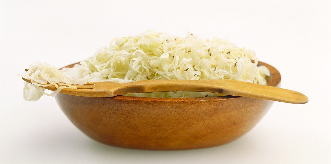 A dish of sauerkraut