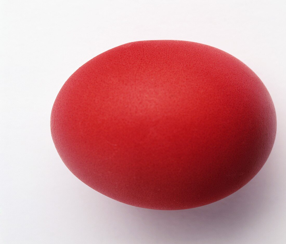 A red Easter egg