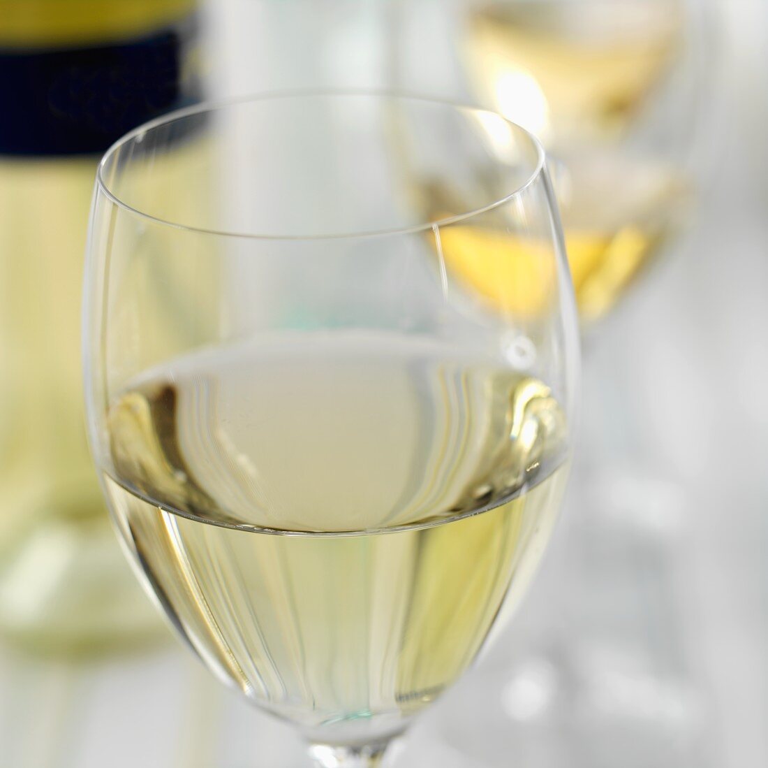 A glass of white wine