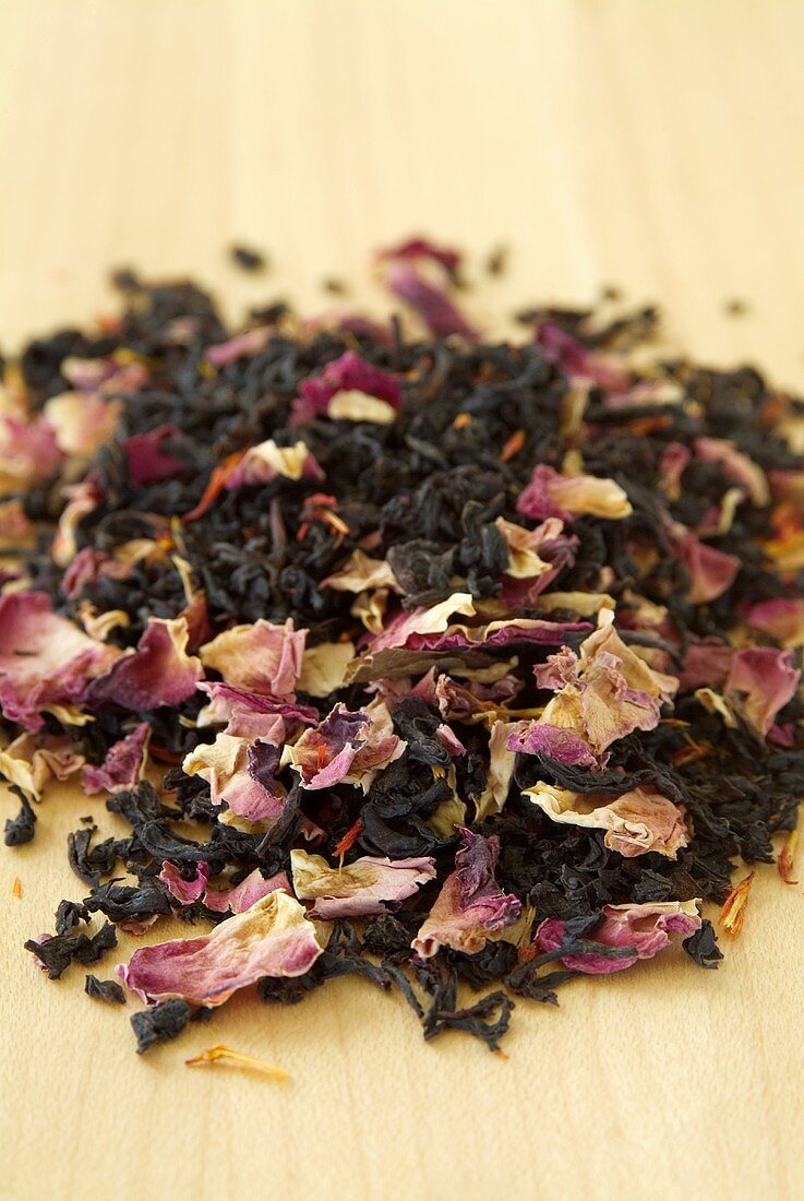 ‘Russian rose’ tea leaves