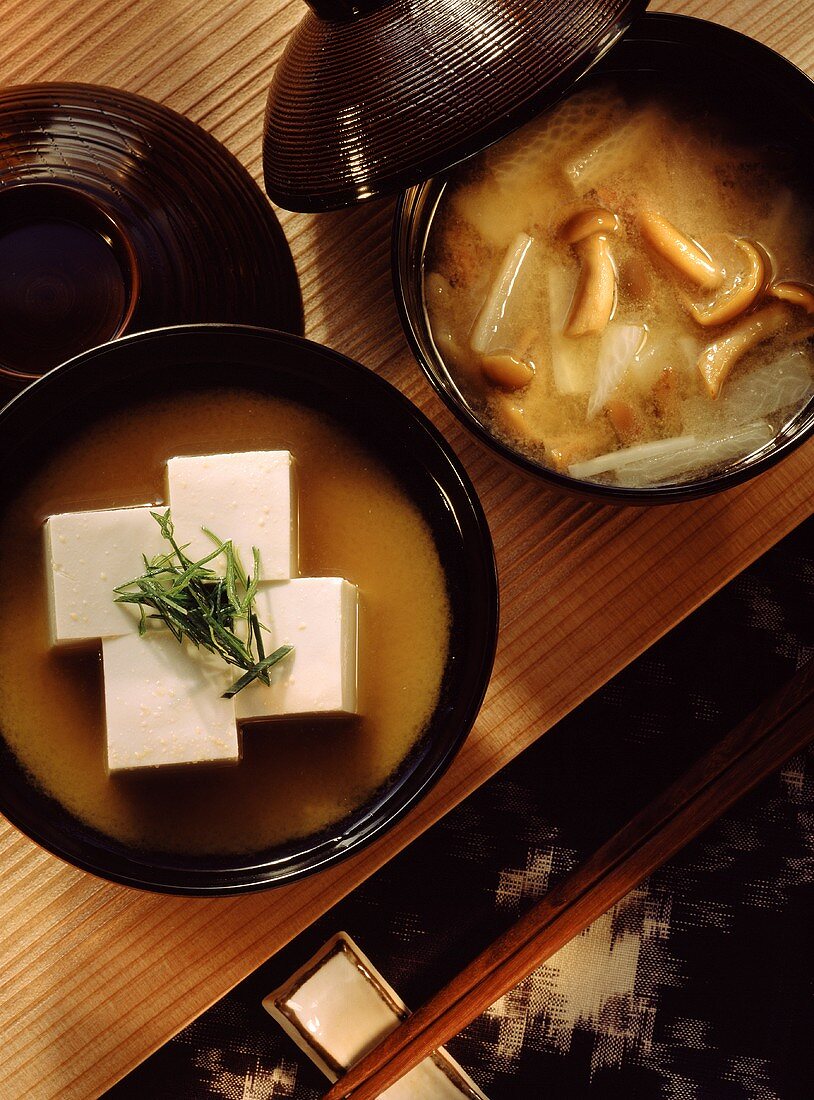 Miso Soup & Miso Soup with Filling