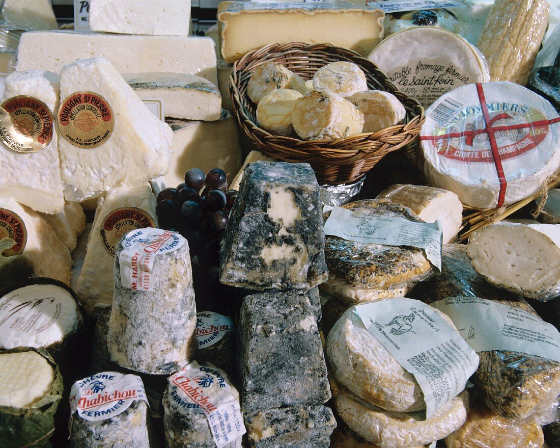 Selection of French cheese