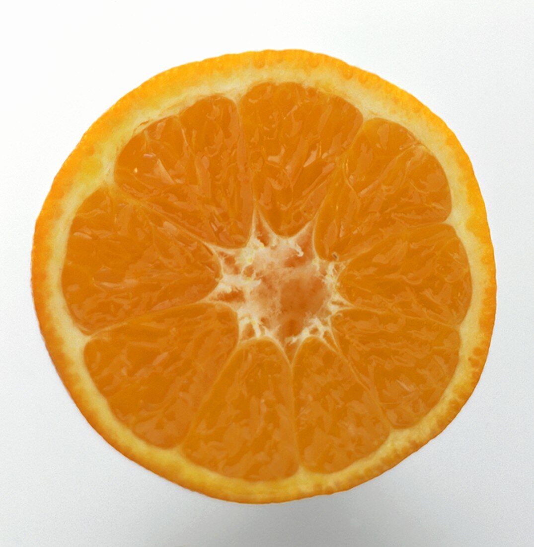 Halbe Orange (Draufsicht)