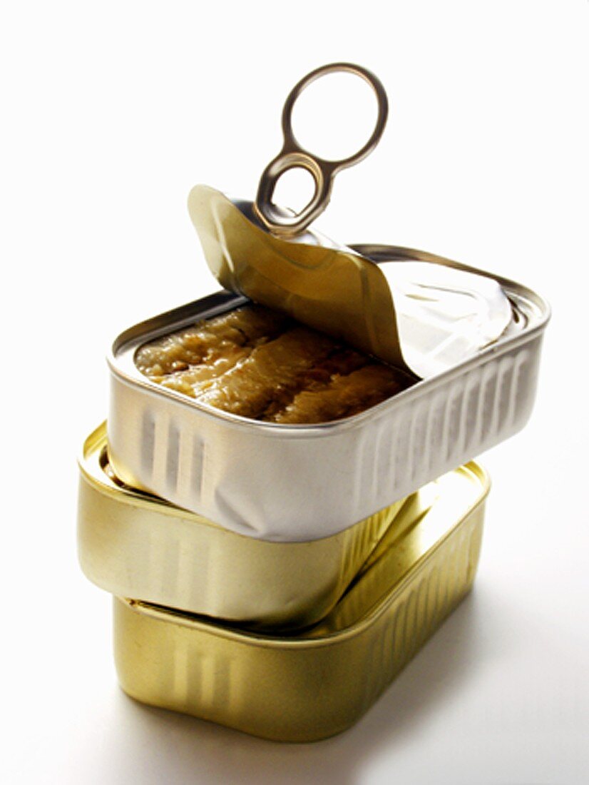 Three Cans of Sardines; One Opened