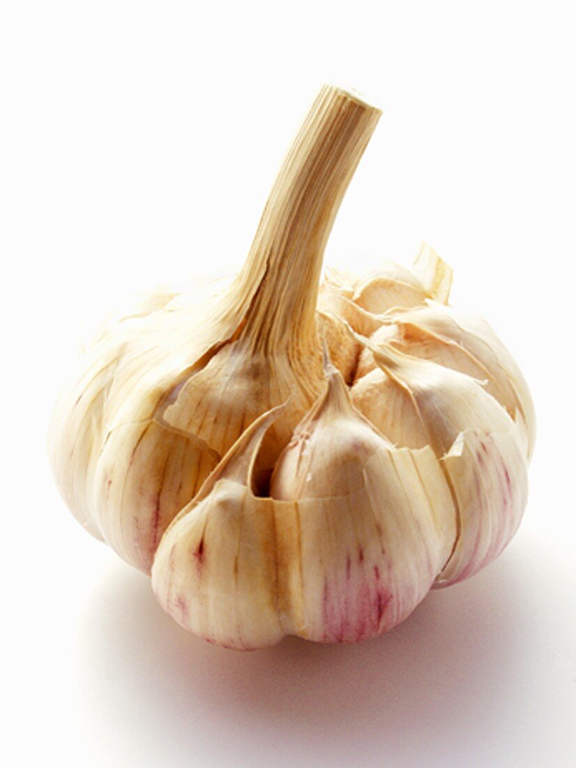 A Garlic Bulb with Clove Removed