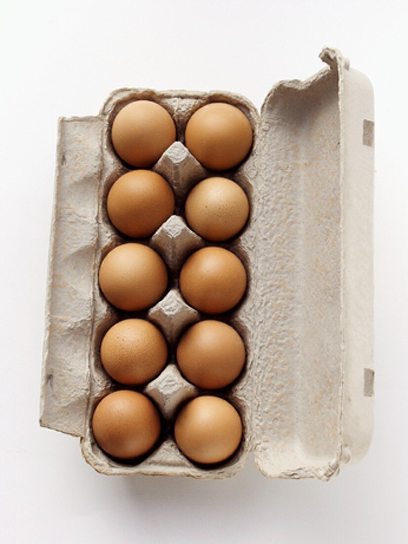 A Carton of Brown Eggs