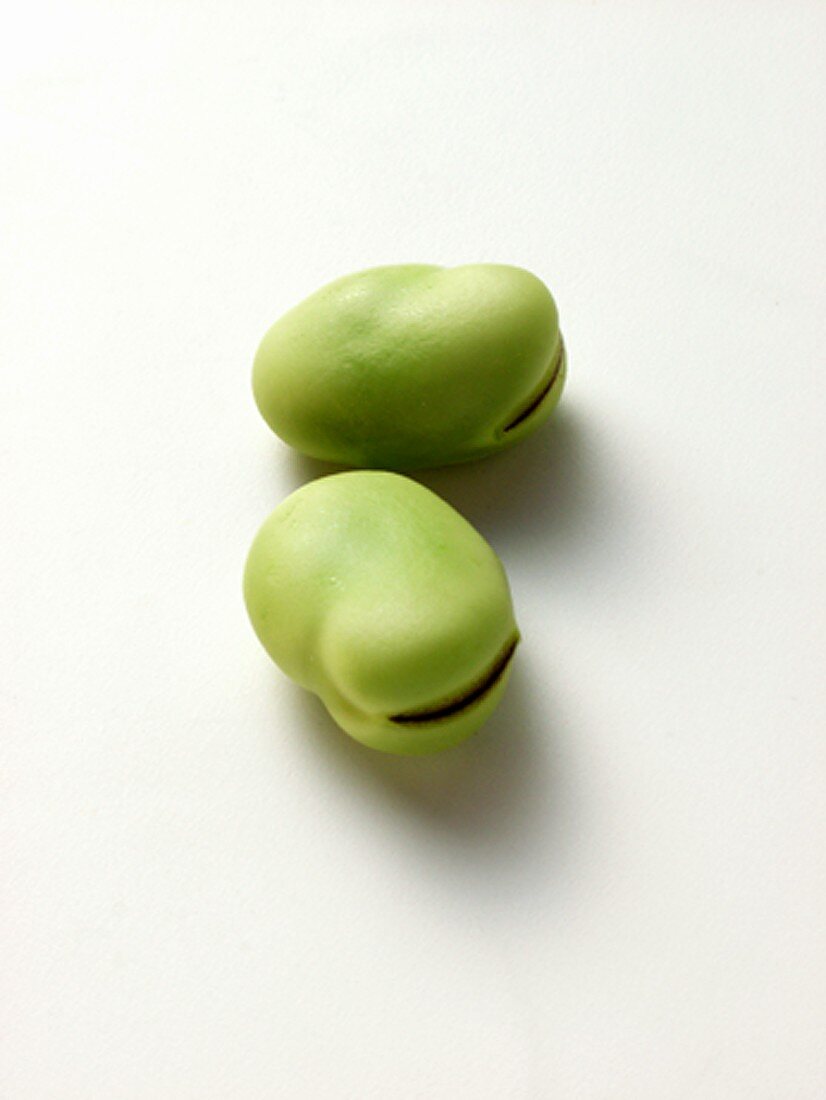 Two Green Beans Removed from Pod