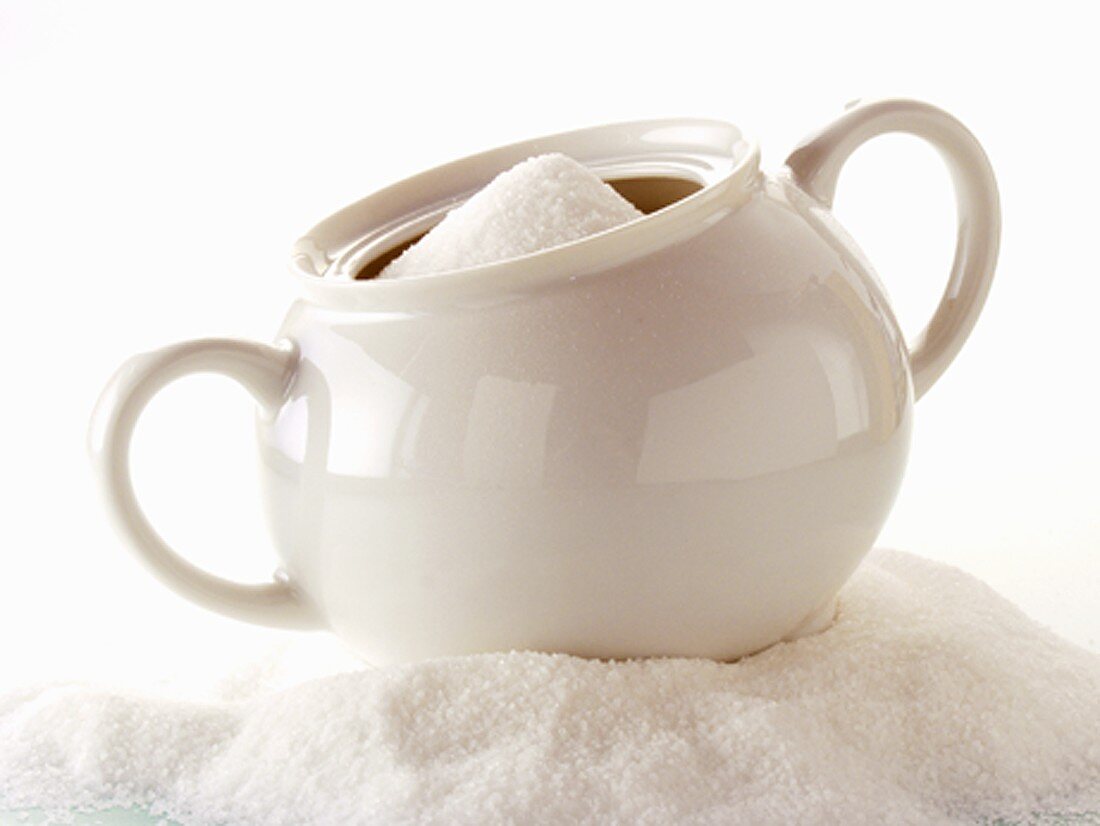 A Sugar Bowl with Granulated Sugar