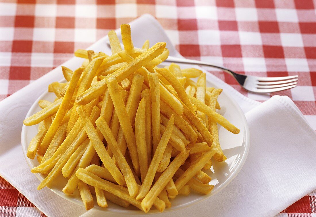 French Fries on a Plate