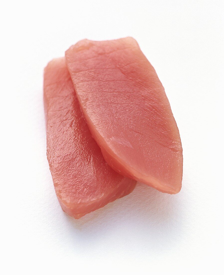 Rohe Thunfischscheiben für Sushi