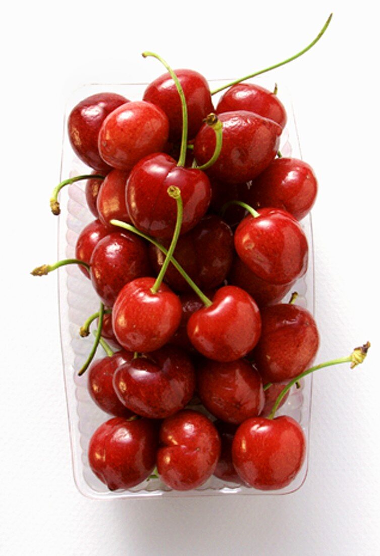 Cherries in a Plastic Container