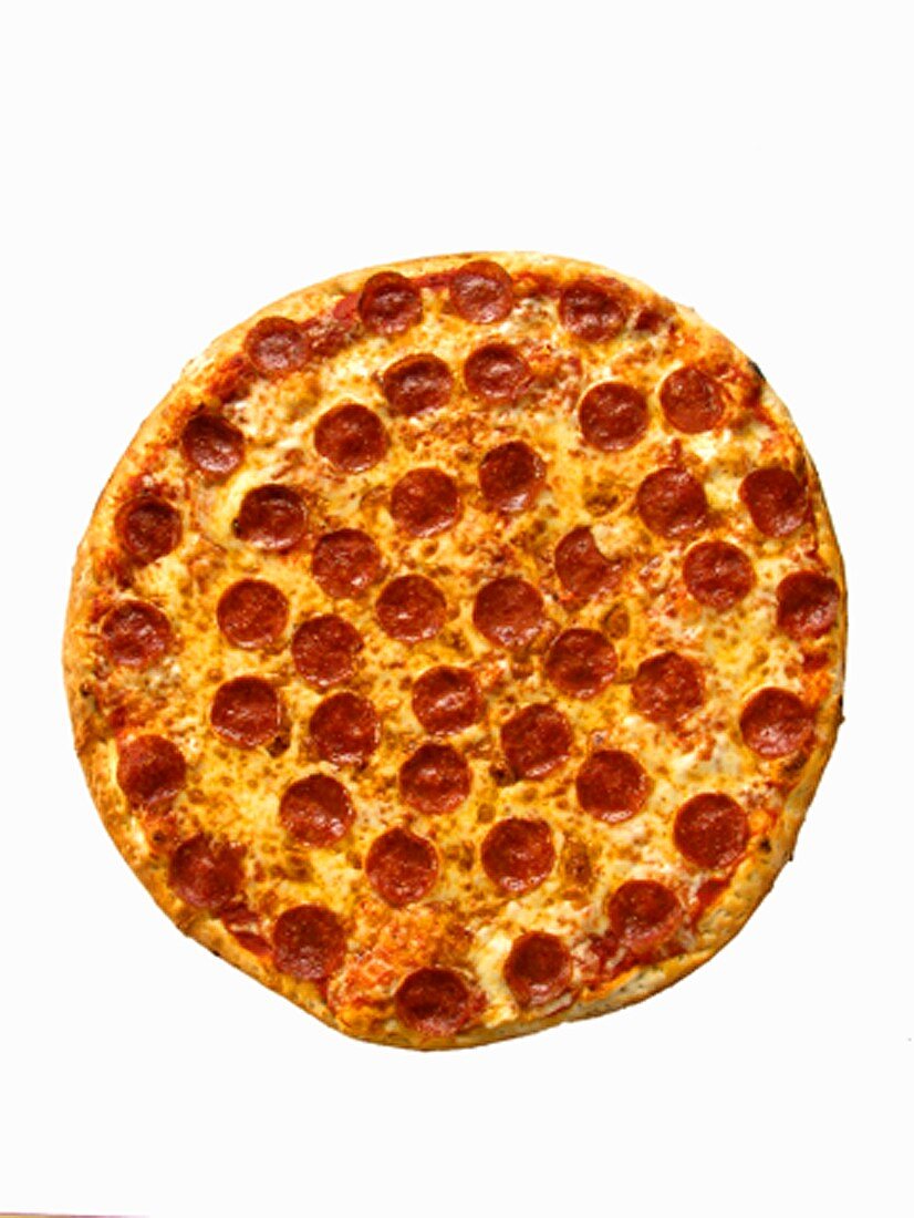 Pizza mit Paprikawurst