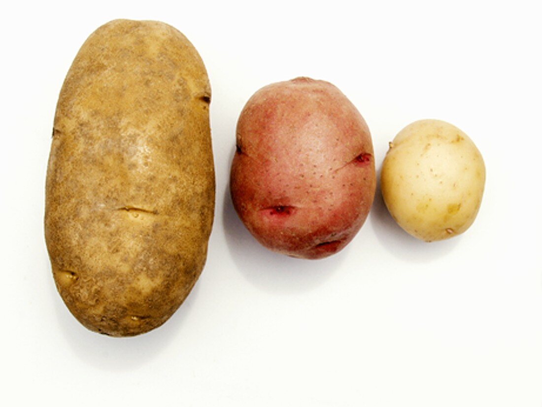 Three Potatoes: A Russett, a Red and a New Potato