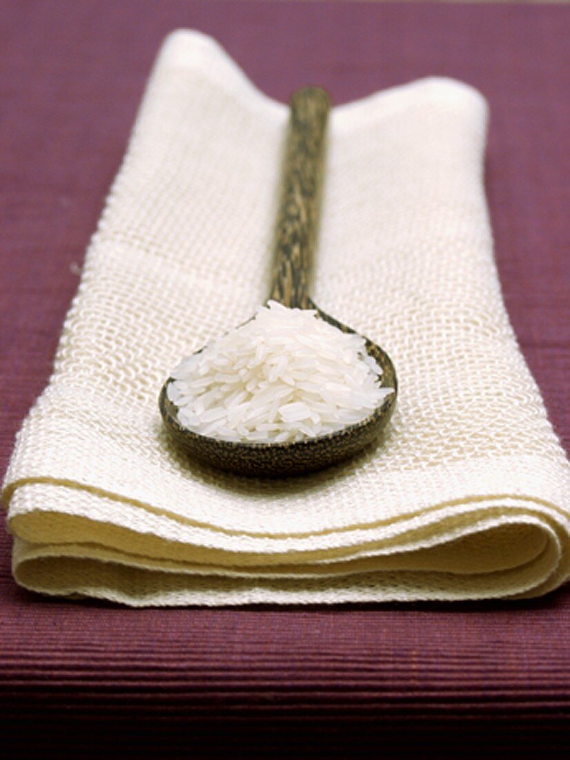 Basmati Rice on a Spoon