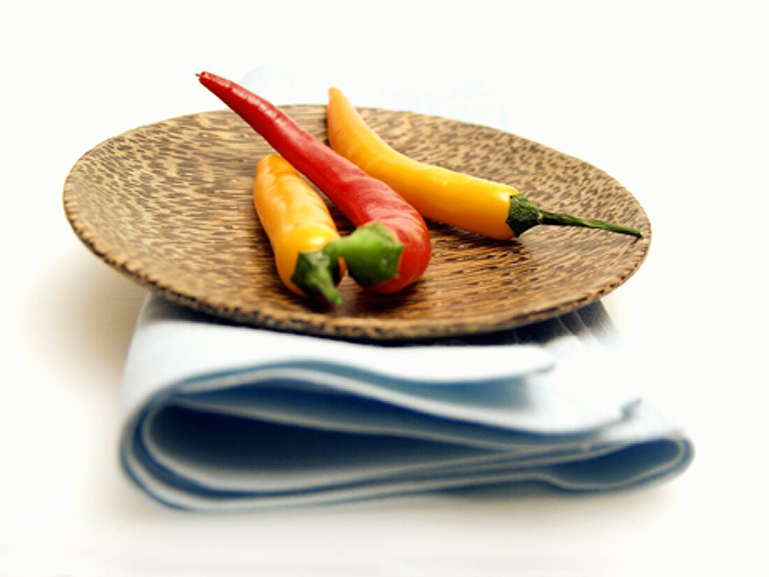 Chili Peppers on a Dish
