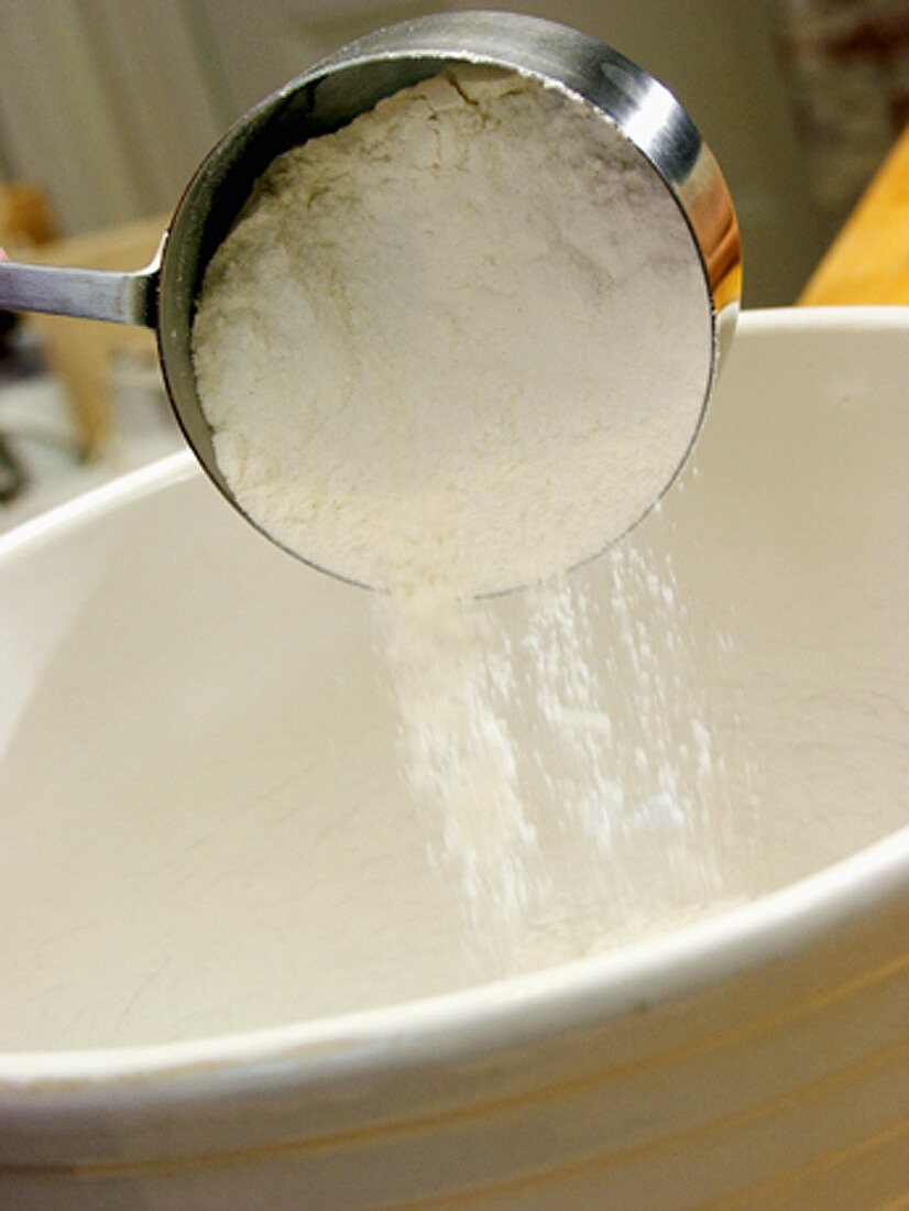 Spilling Flour in a Bowl