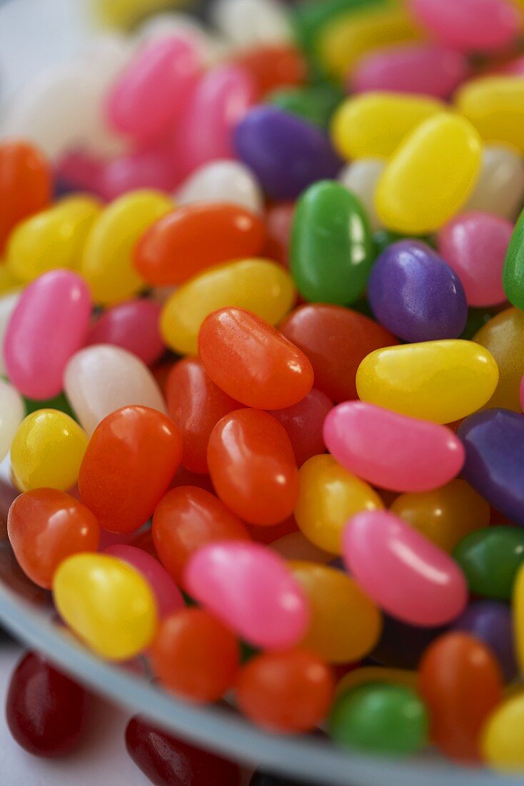 Jelly beans in a dish
