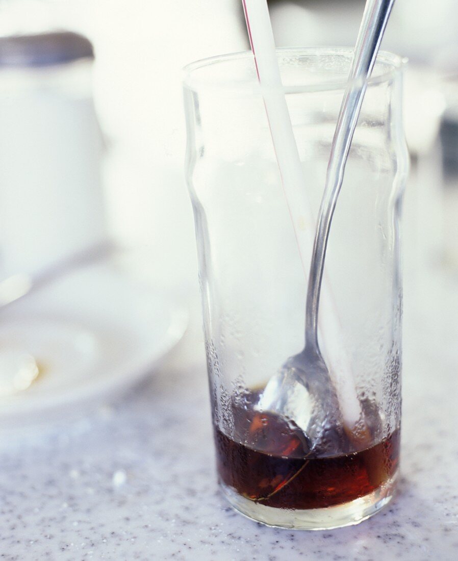 Iced tea in a glass