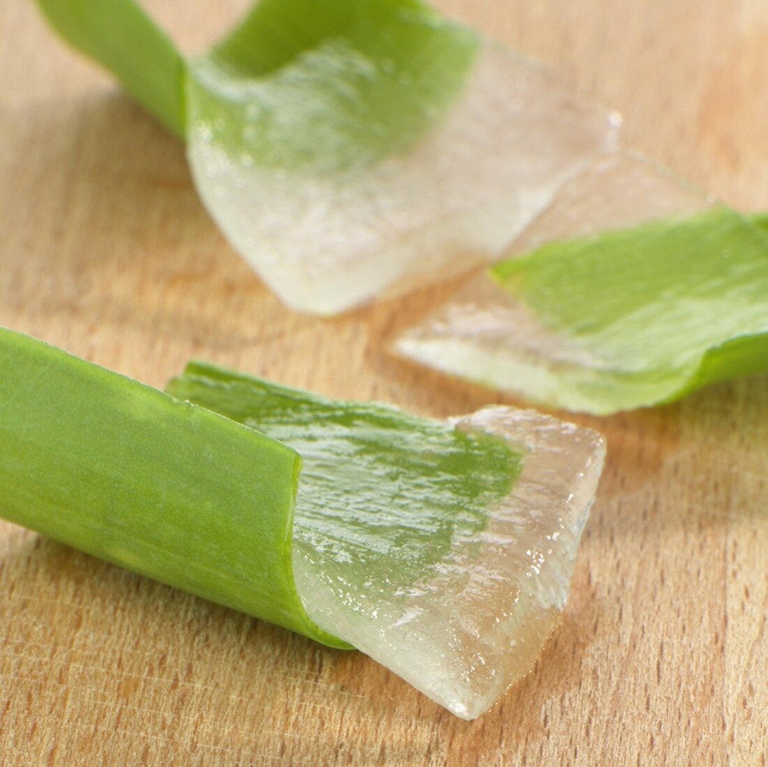 Aloe vera leaves (outer rind and Aloe vera gel)